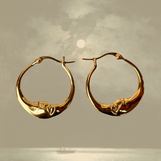 La Lune Hoop Earrings
